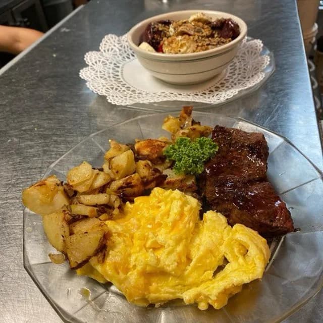 Steak, Eggs, Home Fries and Toast