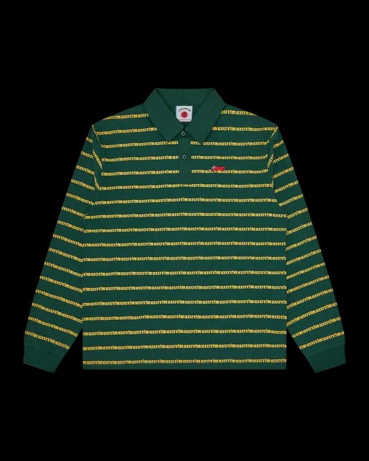 Running Dog Striped Rugby Shirt