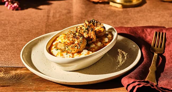 Parmesan Risotto with Spicy Shrimp