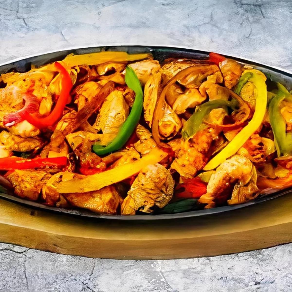 chicken fajitas