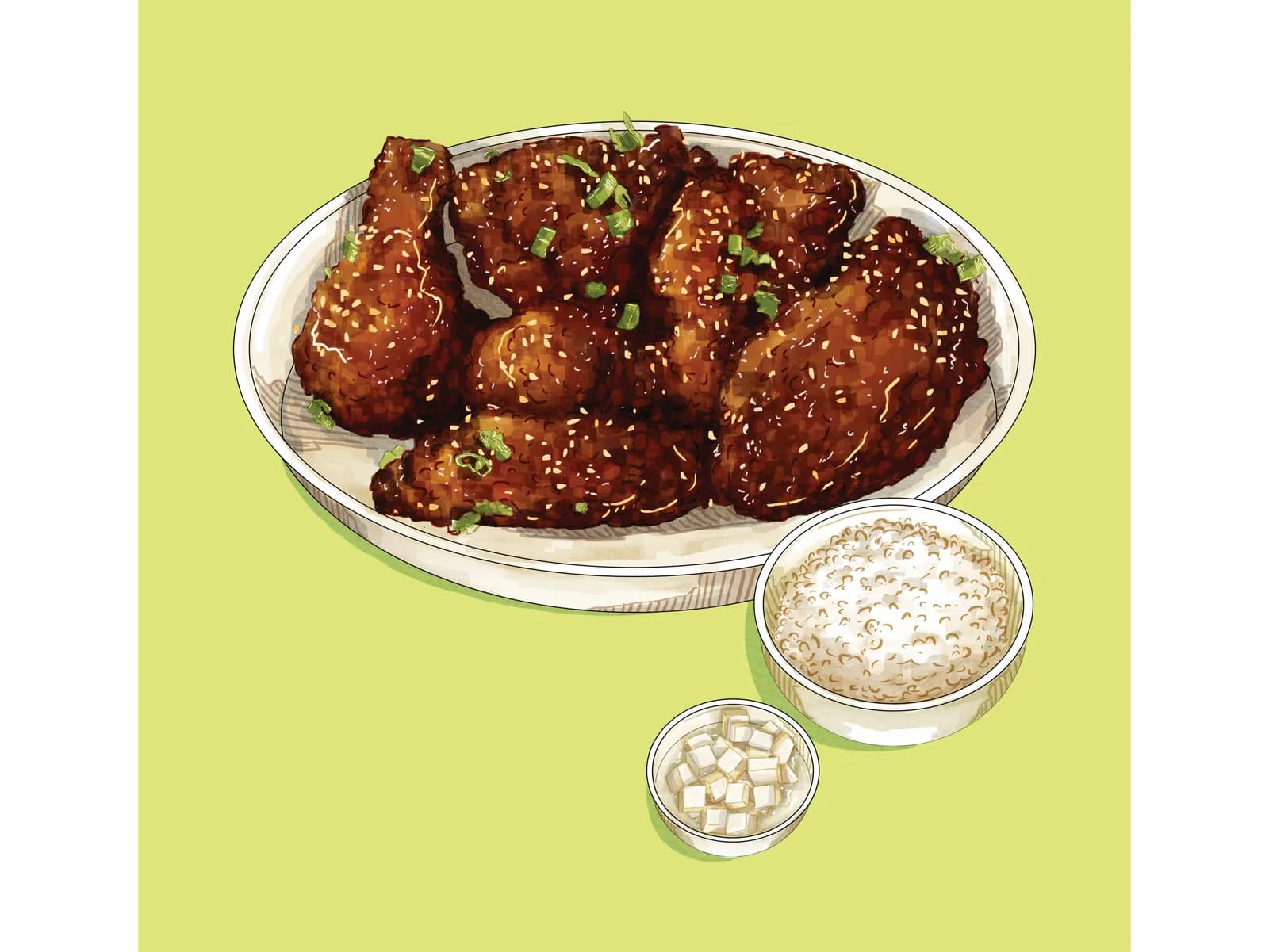 KOREAN FRIED CHICKEN LUNCH SPECIAL