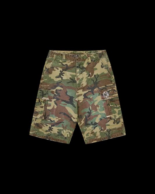 Distressed Oversized Cargo Shorts