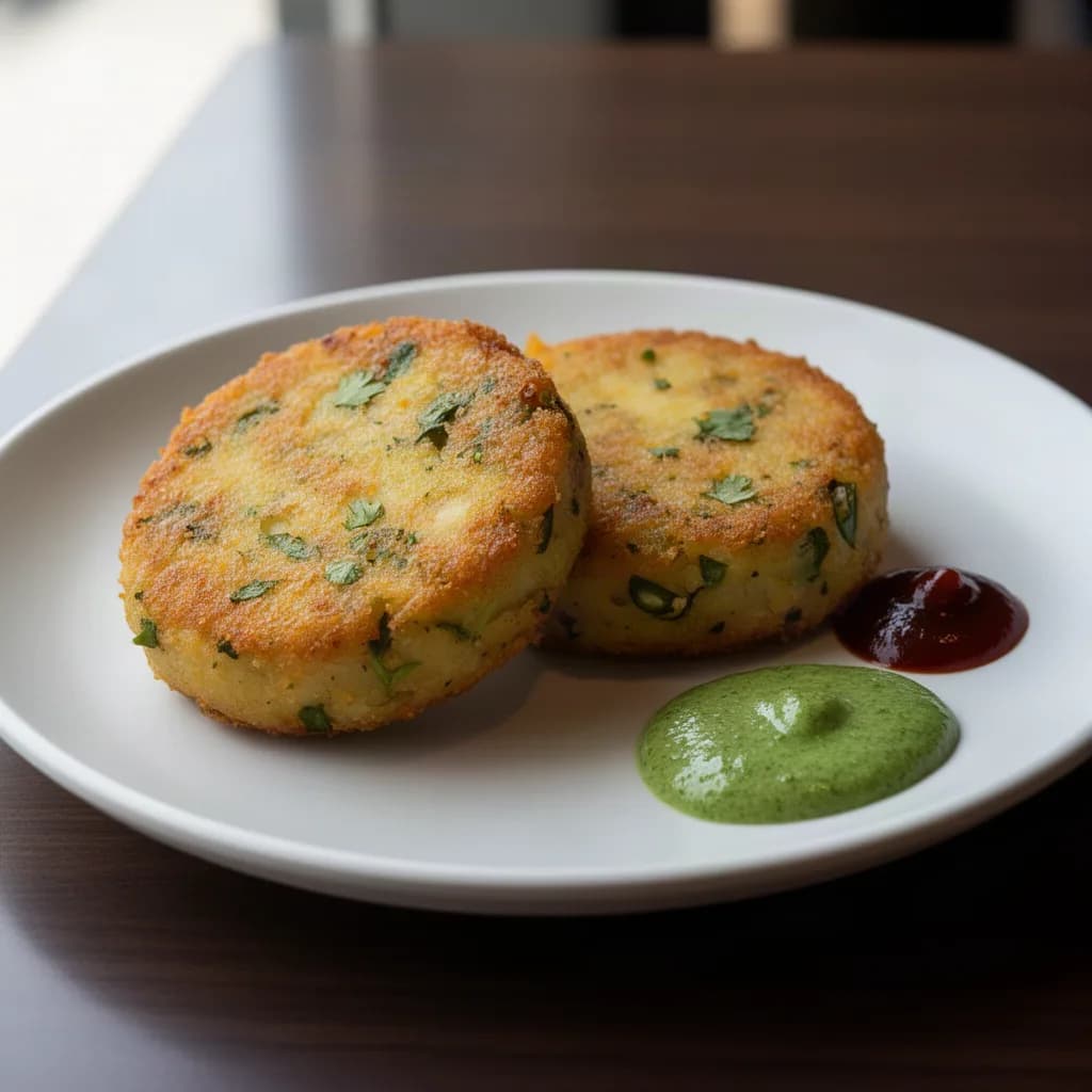 Sizzlin' Aloo Tikki Burger