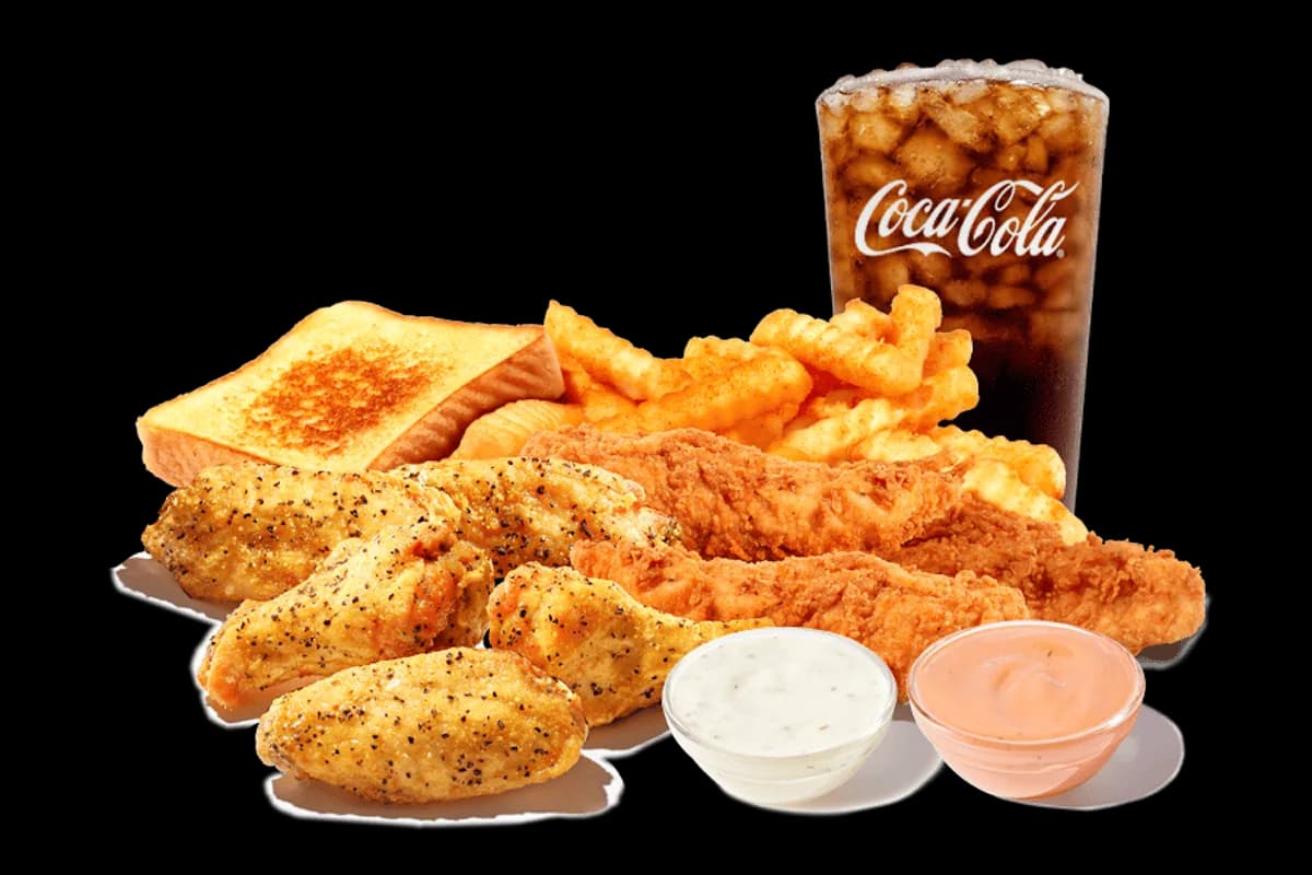 Lemon Pepper Wings & Things Meal