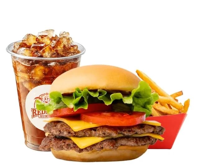 Double Cheeseburger w/ Fries & Drink
