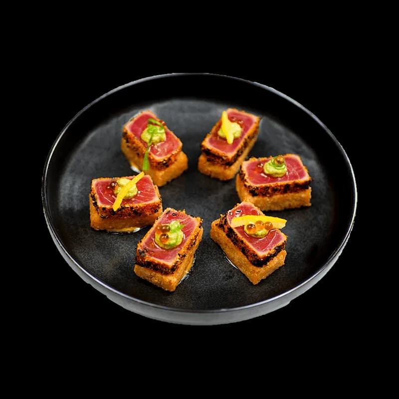 crispy rice ahi tuna (for 2 people)