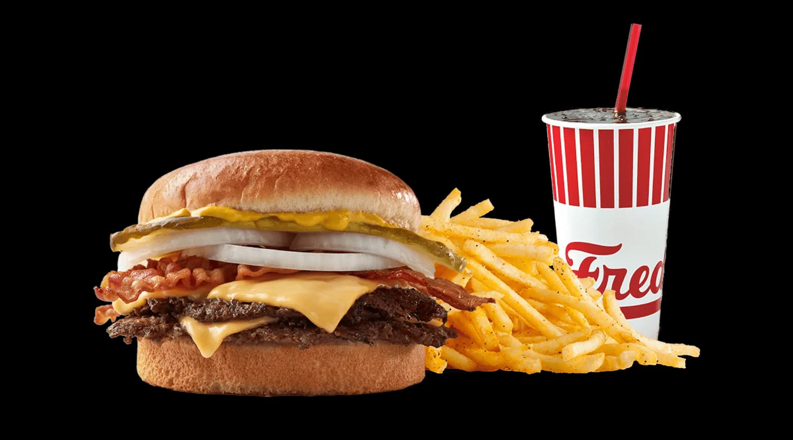 Freddy's Original Bacon and Cheese Double Combo