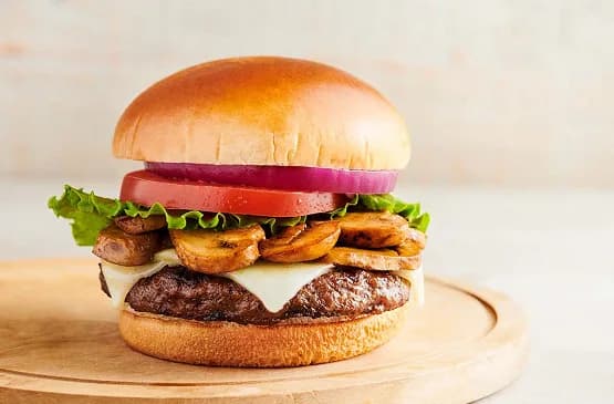 Mushroom Swiss Burger