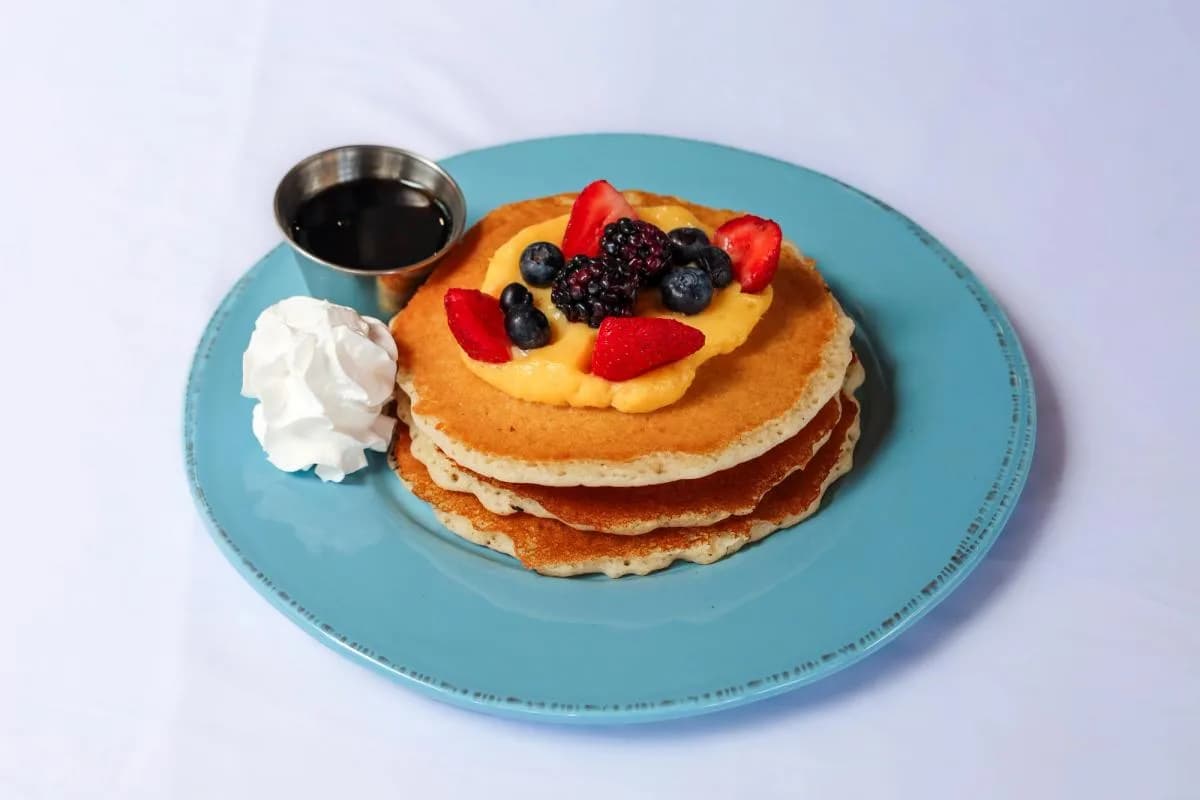 Berries and Cream Pancakes