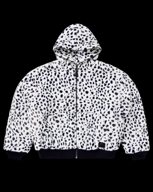 Faux Fur Full-Zip Hoodie