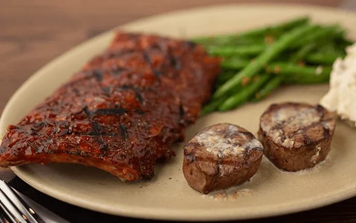 Filet Medallions & Rib Combo