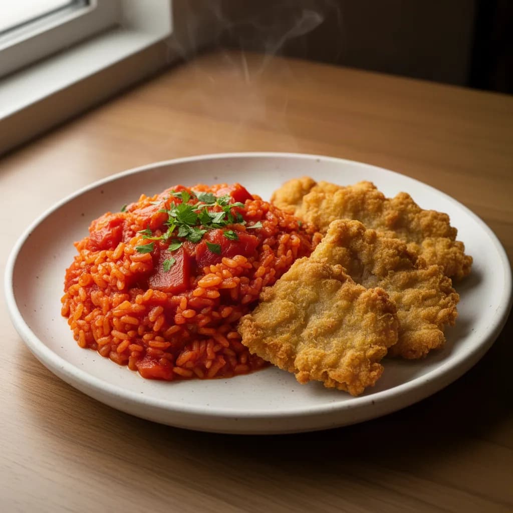 Arroz de Tomate c/ Pataniscas