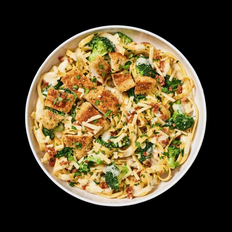 Crispy Chicken Bacon Alfredo
