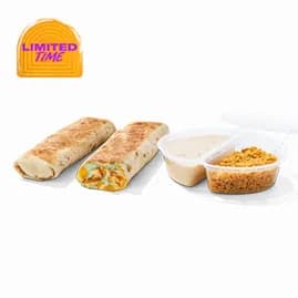 Slow-Roasted Chicken Double Dipping Burritos