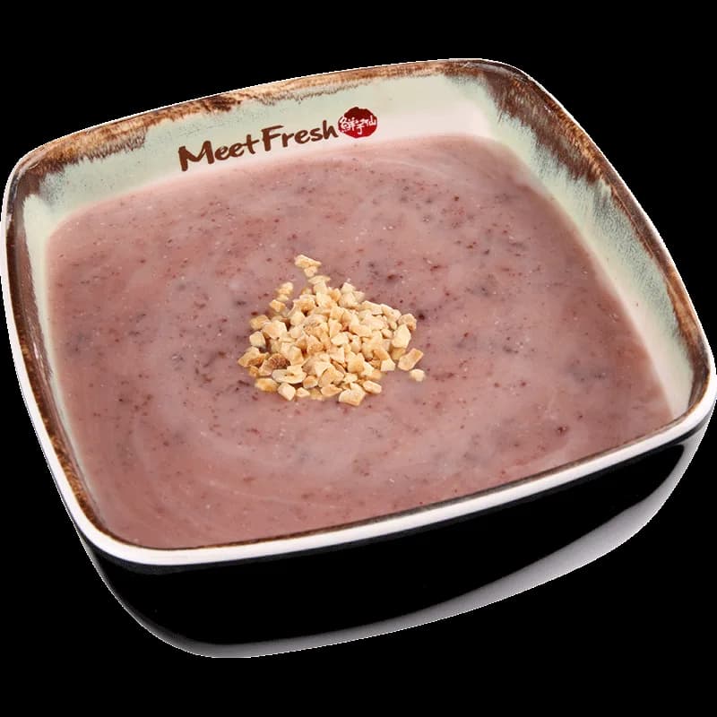 Hot Almond Purple Rice Soup