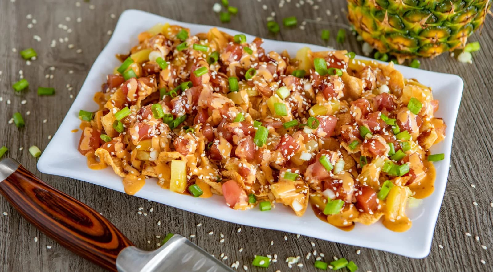 Ahi Poke Nachos