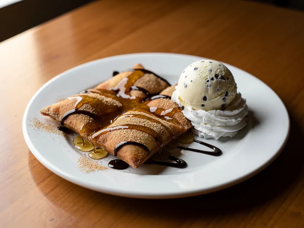 Sopapilla with Ice Cream