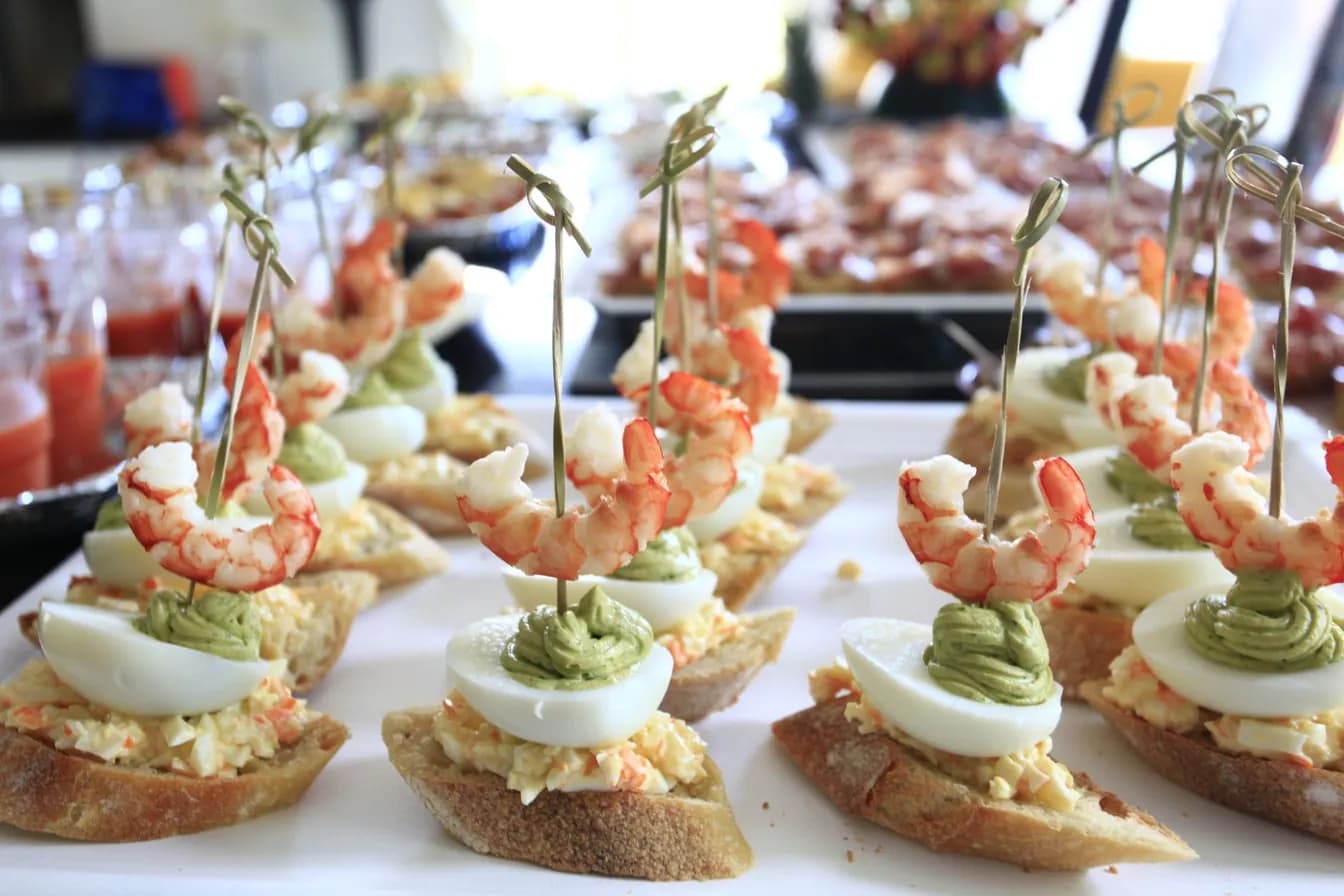 Shrimp Focaccia Bites