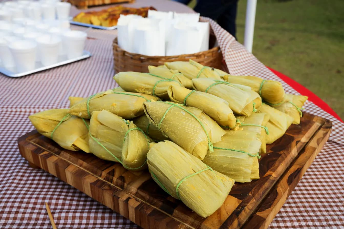 Tamal con Bistec de Res / Cuban Tamal with Beef Steak