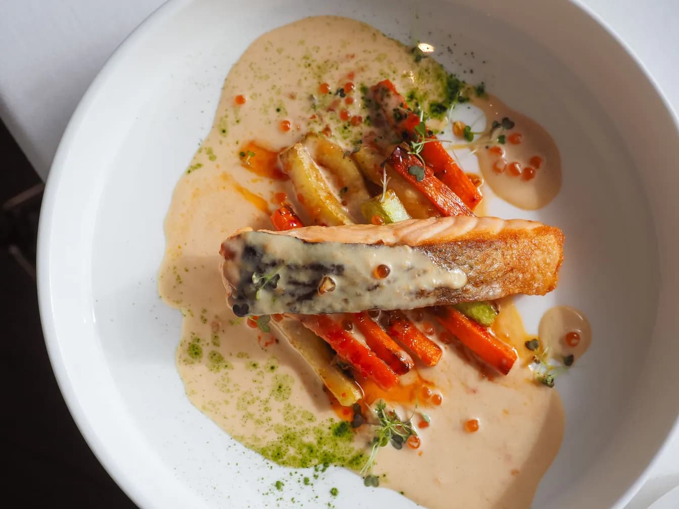 MISO-GLAZED SALMON ROLL*