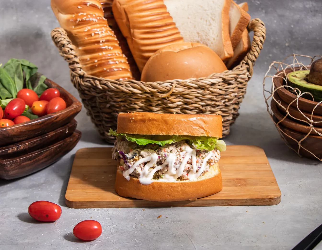Mix Chicken Salad Sandwich