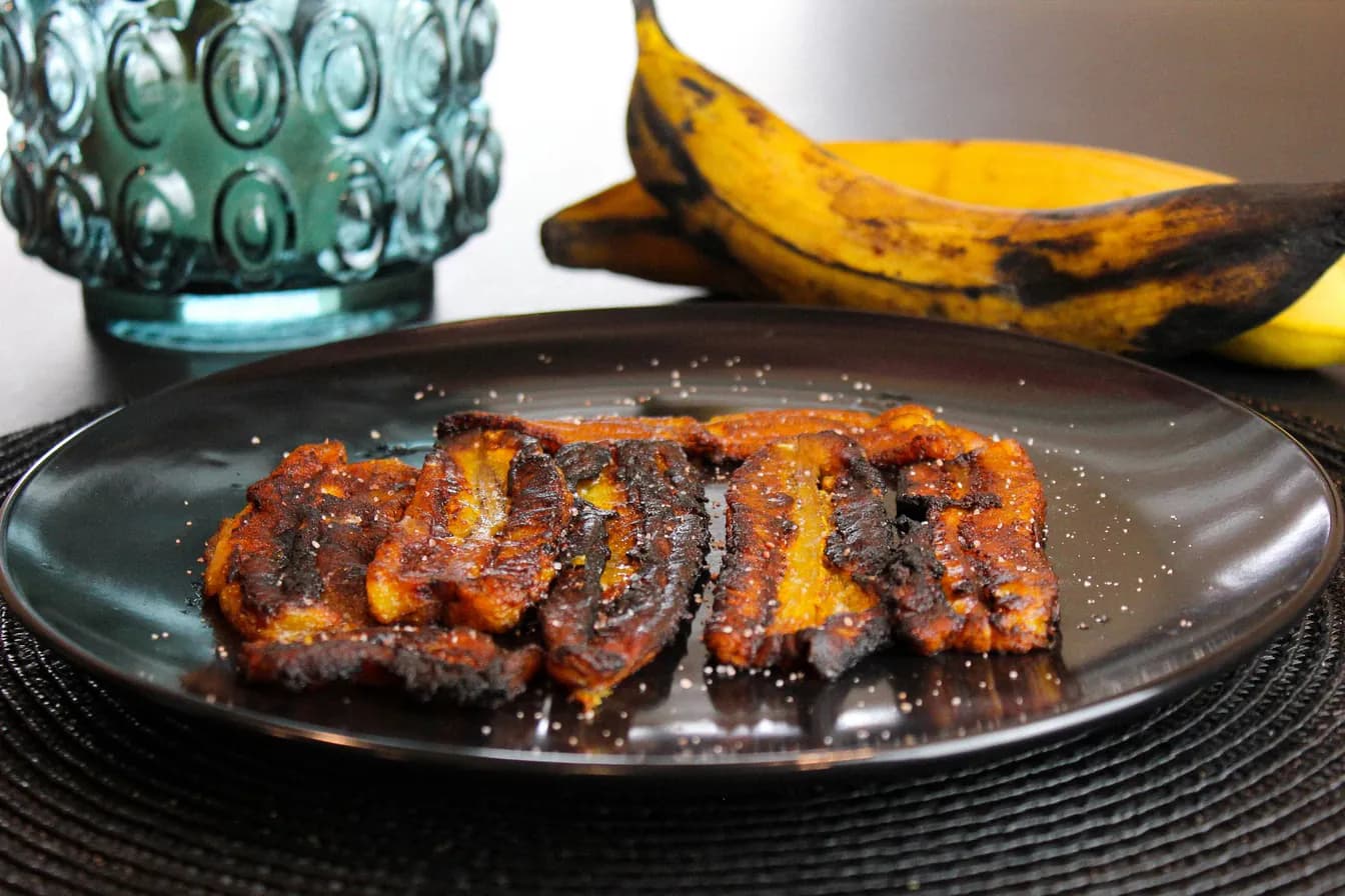 Puerto Rican Whole Sweet Plantain with Ground Beef and Cheese