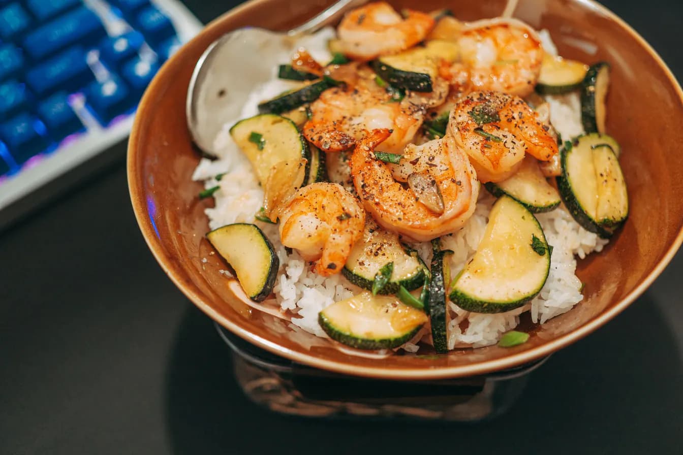 SHRIMP TERIYAKI DINNER