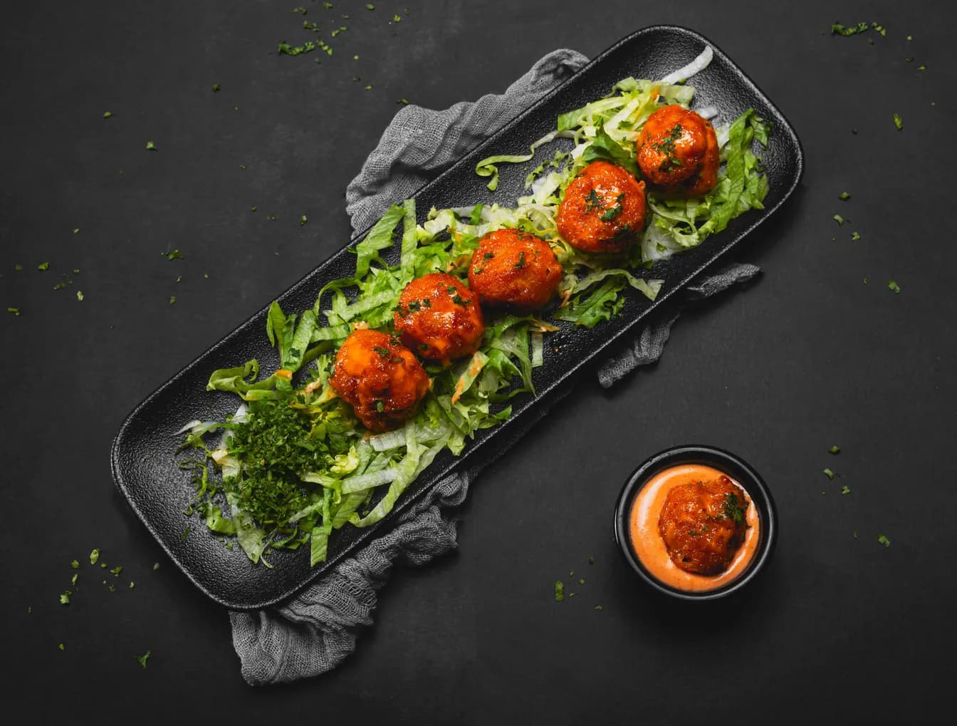3 Meatballs With Marinara Sauce