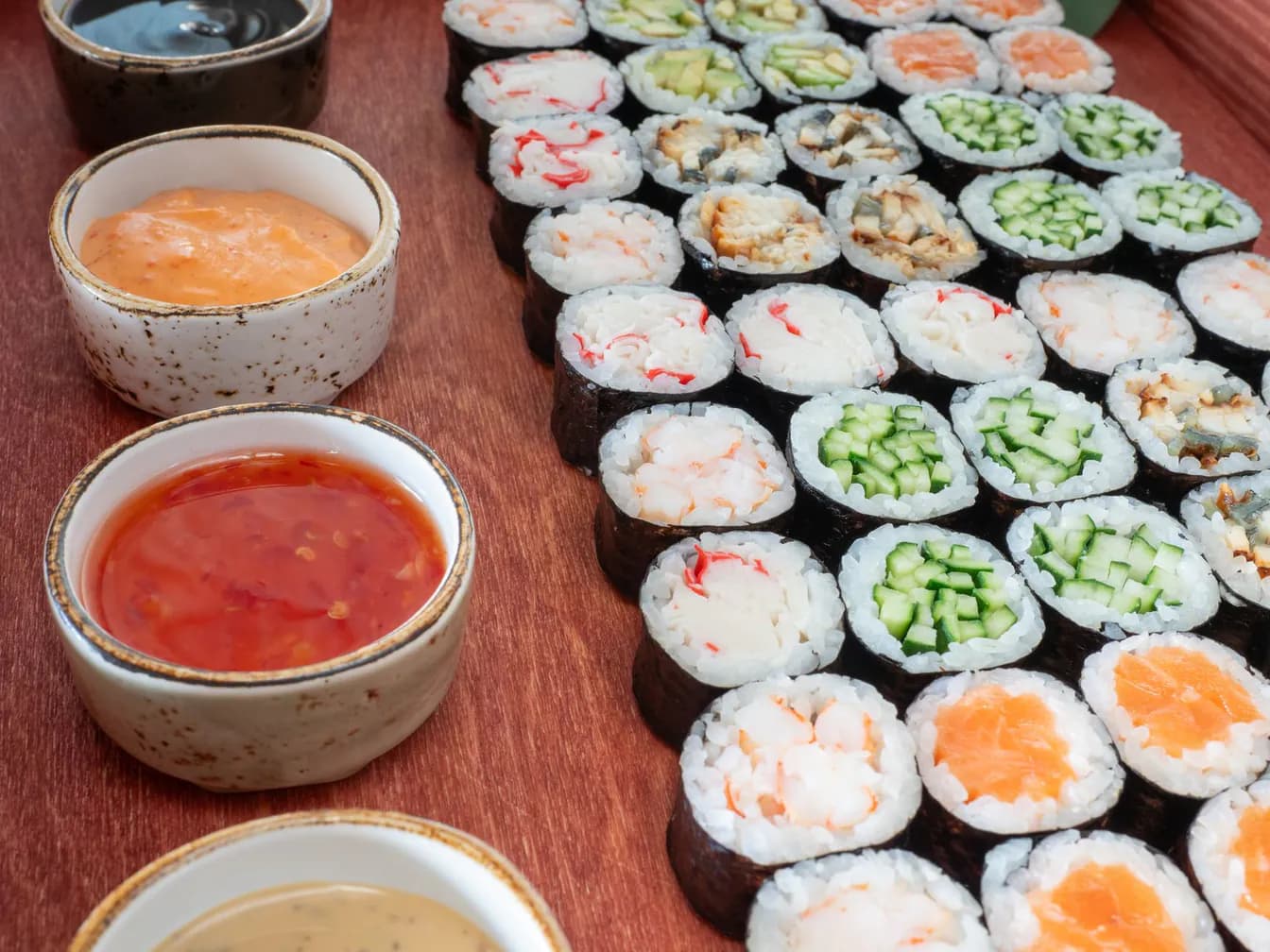 All Cooked 80 pcs. Sushi Roll Platter
