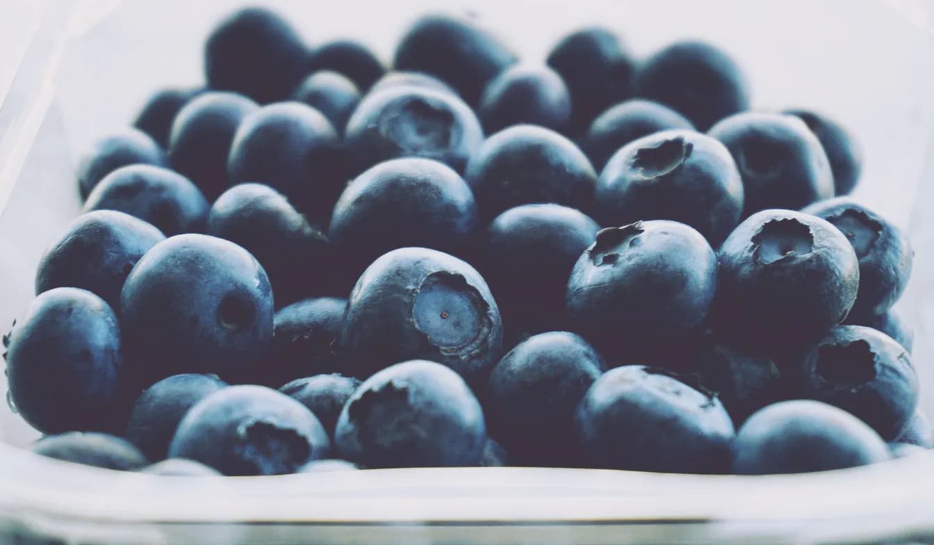 Homemade Fluffy Pancakes with Blueberries