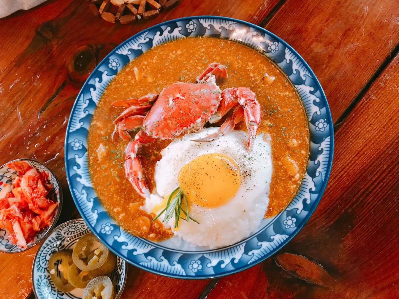 Blue Crab Fried Brown Rice