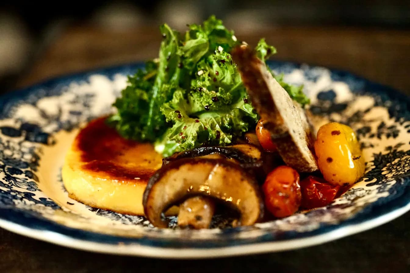 POLENTA FRITTA LARDO E TARTUFO (*)