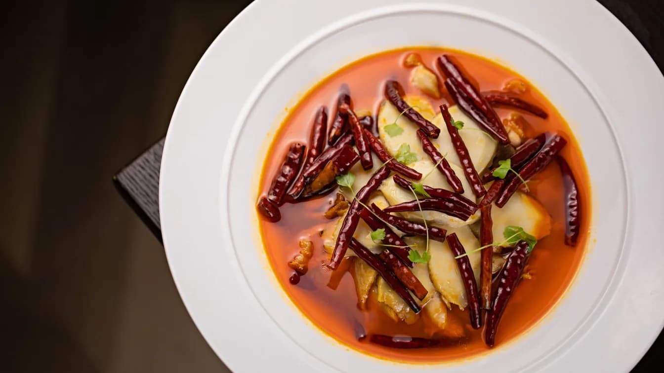 Spicy Szechuan Style Scallops