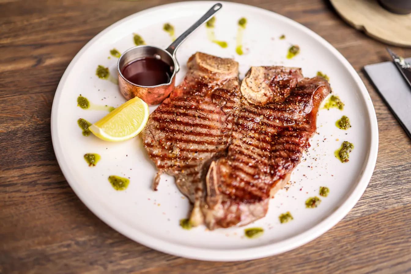 T-Bone Steak & Eggs