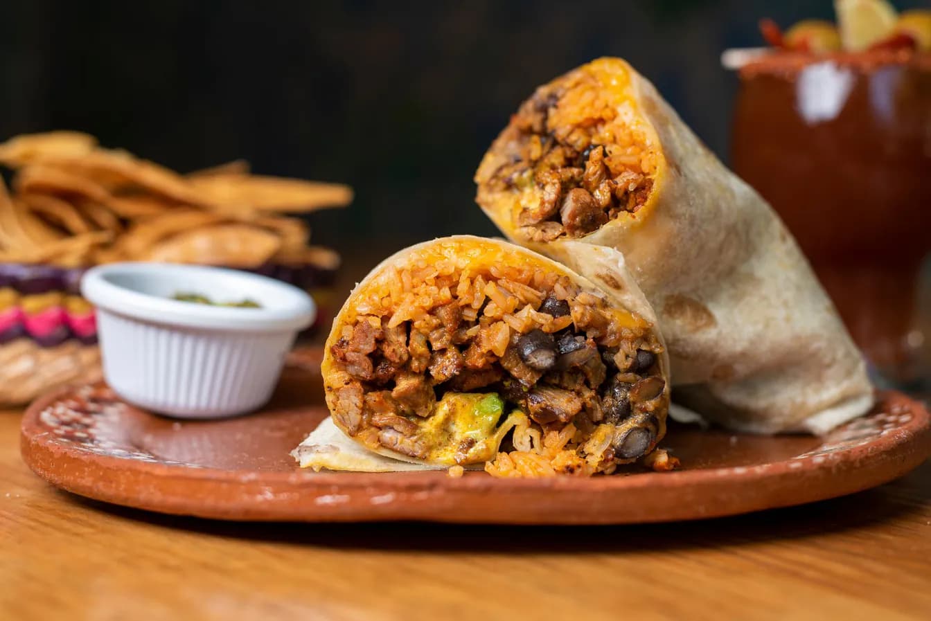 Cheesy Double Beef Burrito