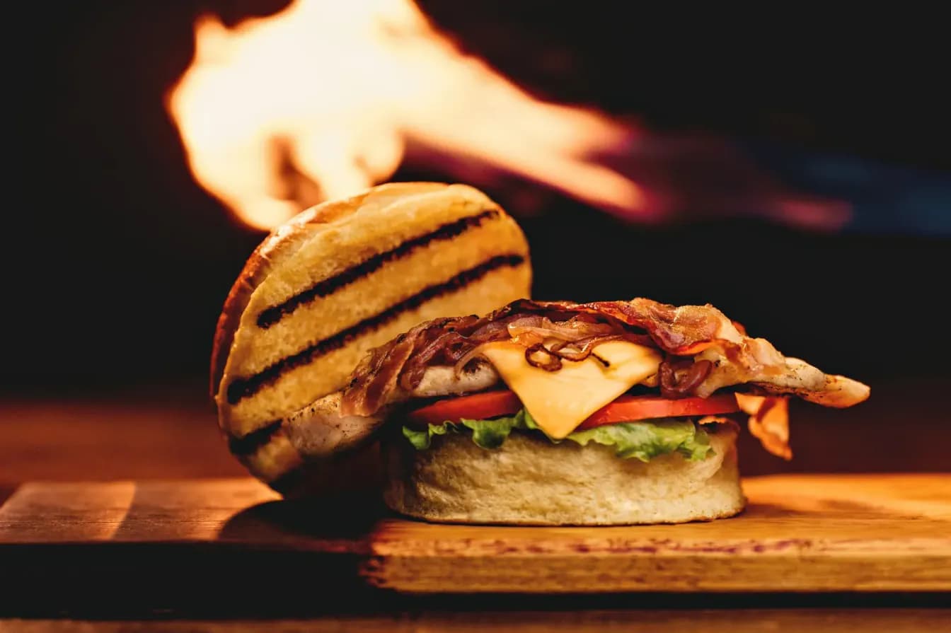 Grilled Cheesy Bacon Clucker Combo