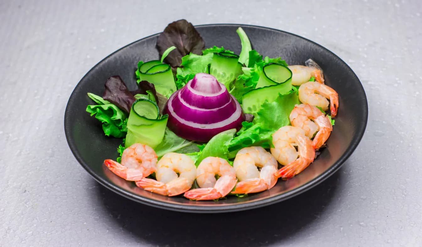 Ensalada Con Camarones