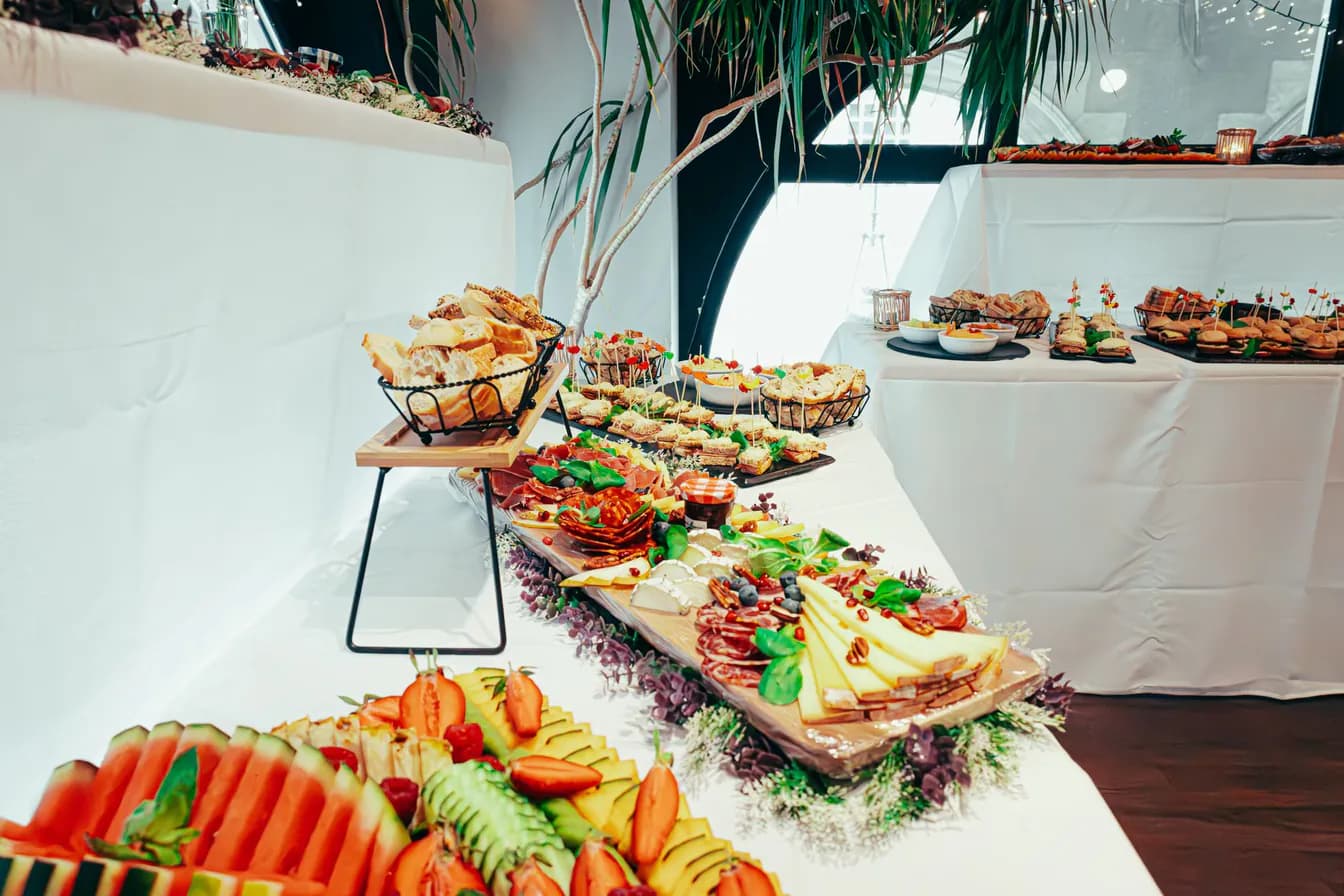 Gold Wedding Buffet