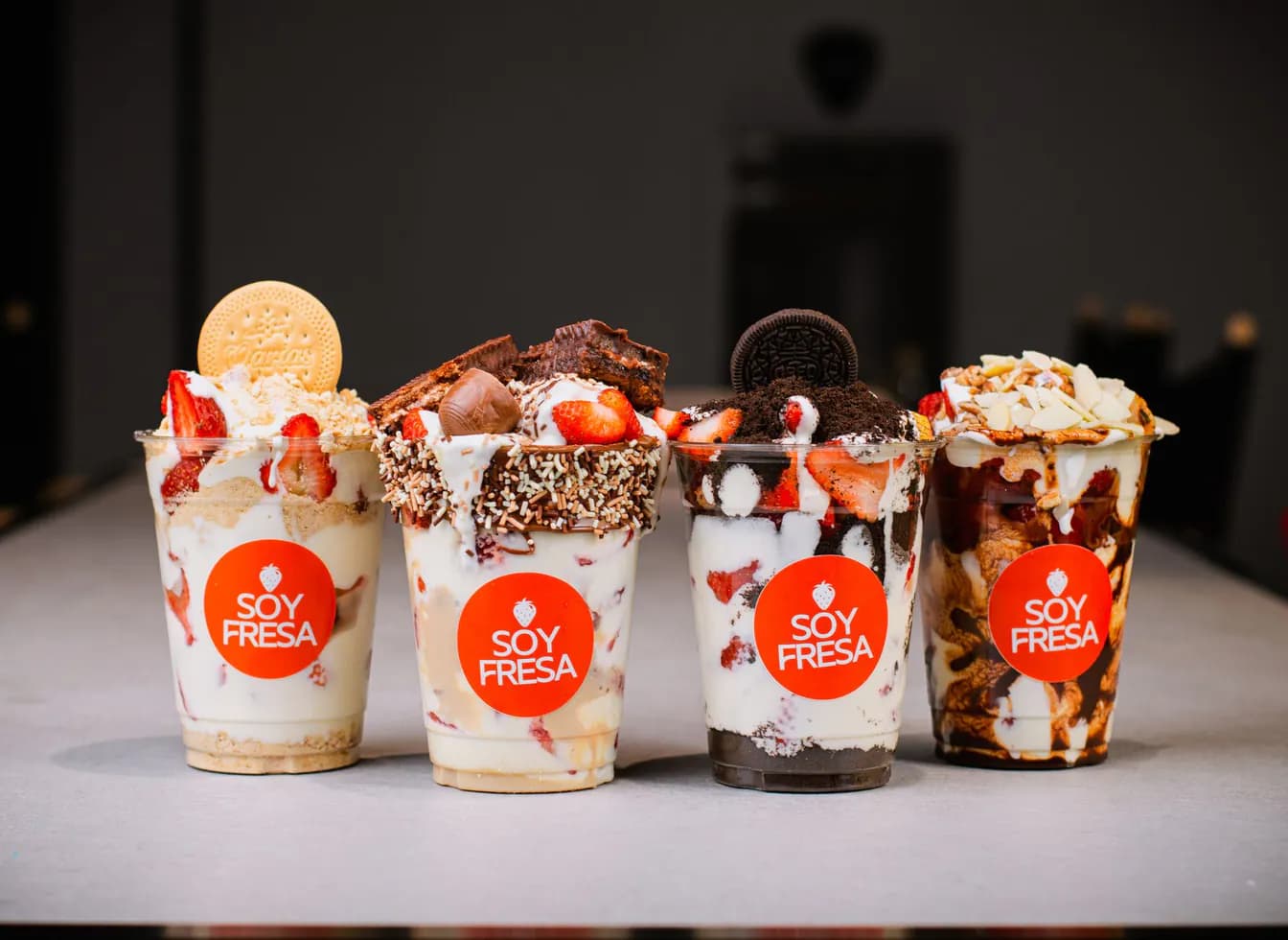 Fresas con crema