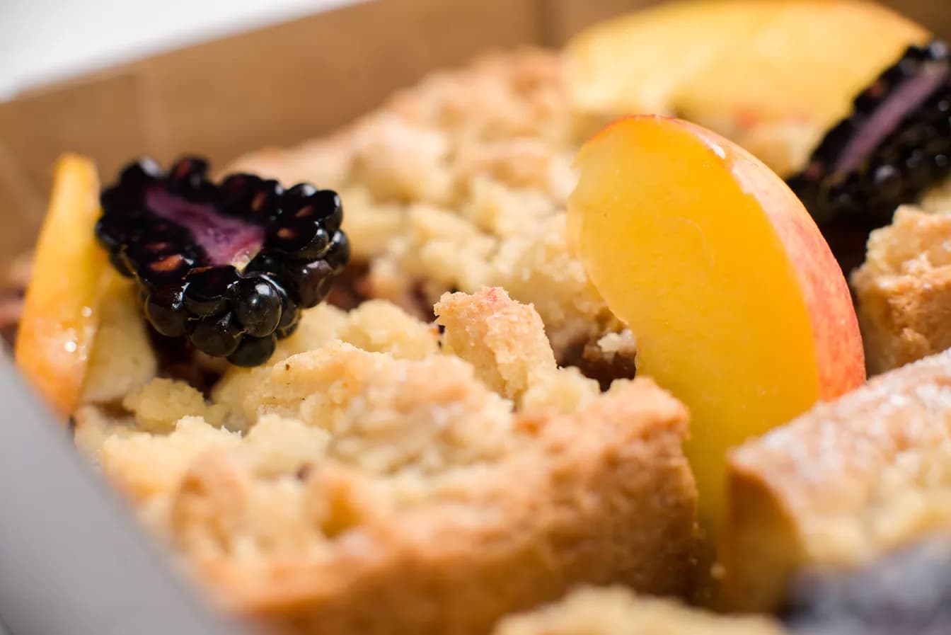 Peach Cobbler French Toast