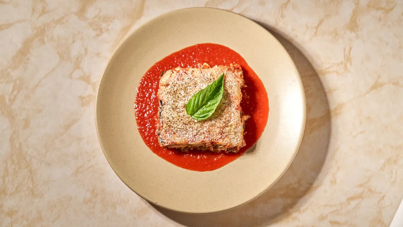 Brick Oven Baked Eggplant Parmesan