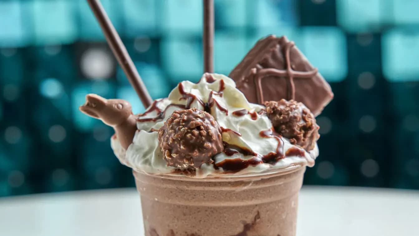 Chocolate Milk with Fresh Whipped Cream