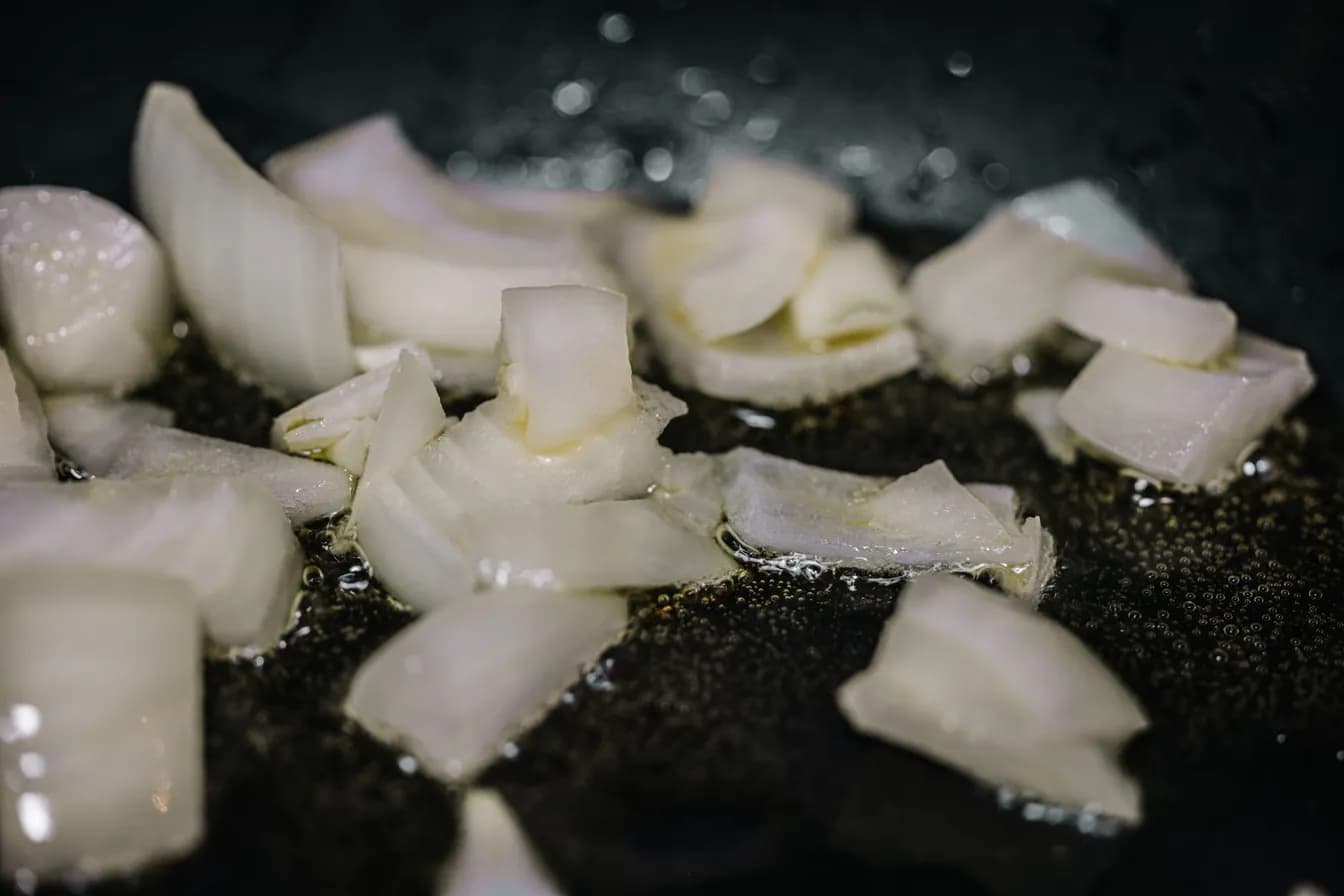 Shredded Flank Steak With Sauteed Onions