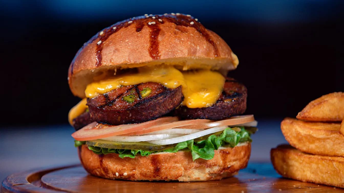 Beyond Meat Cheeseburger