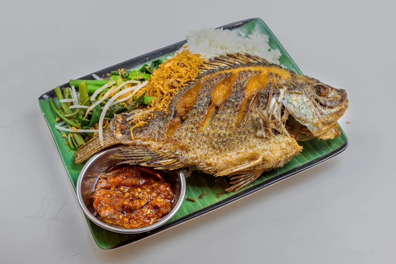 Fried Tilapia dinner