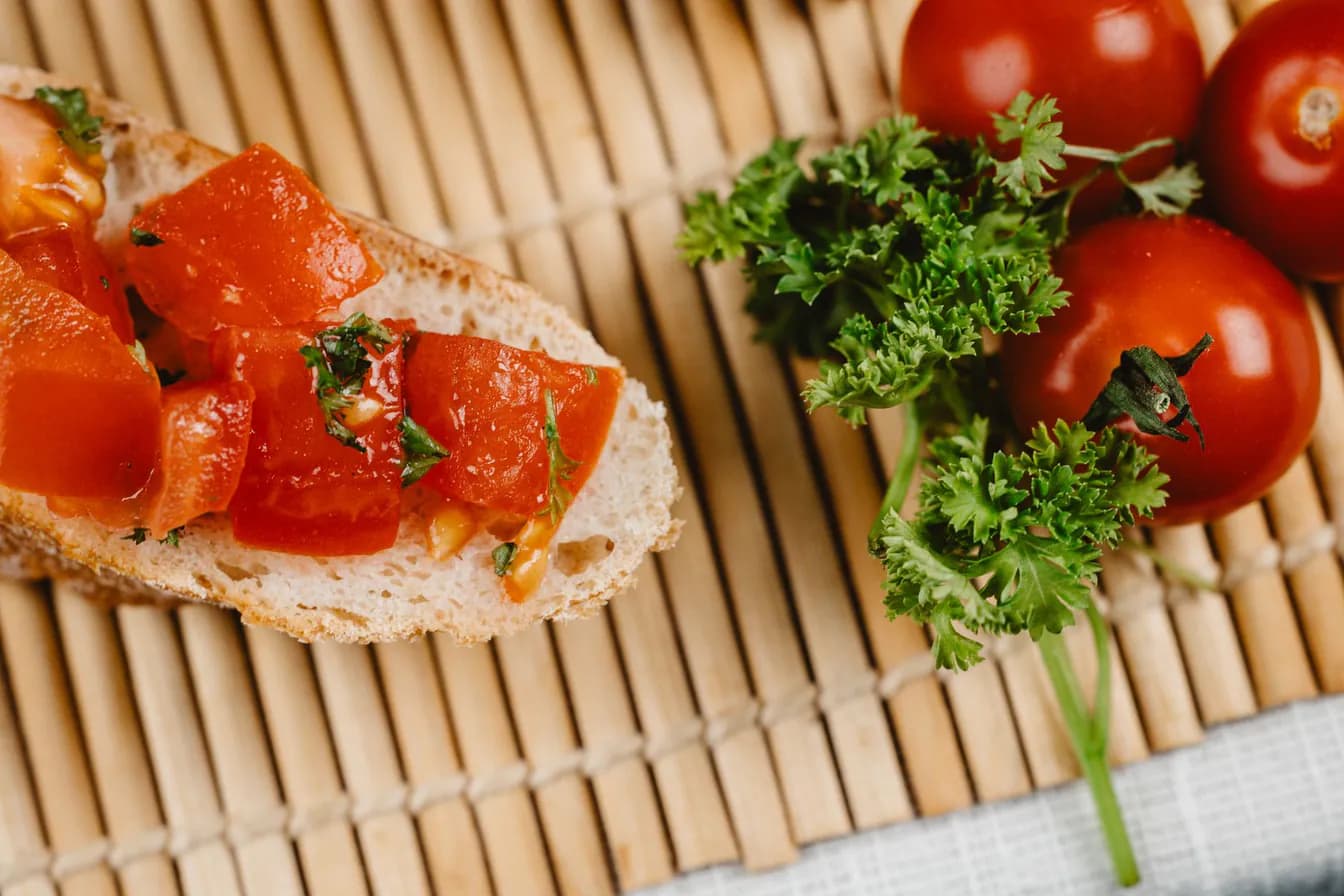 Side Sliced Tomatoes