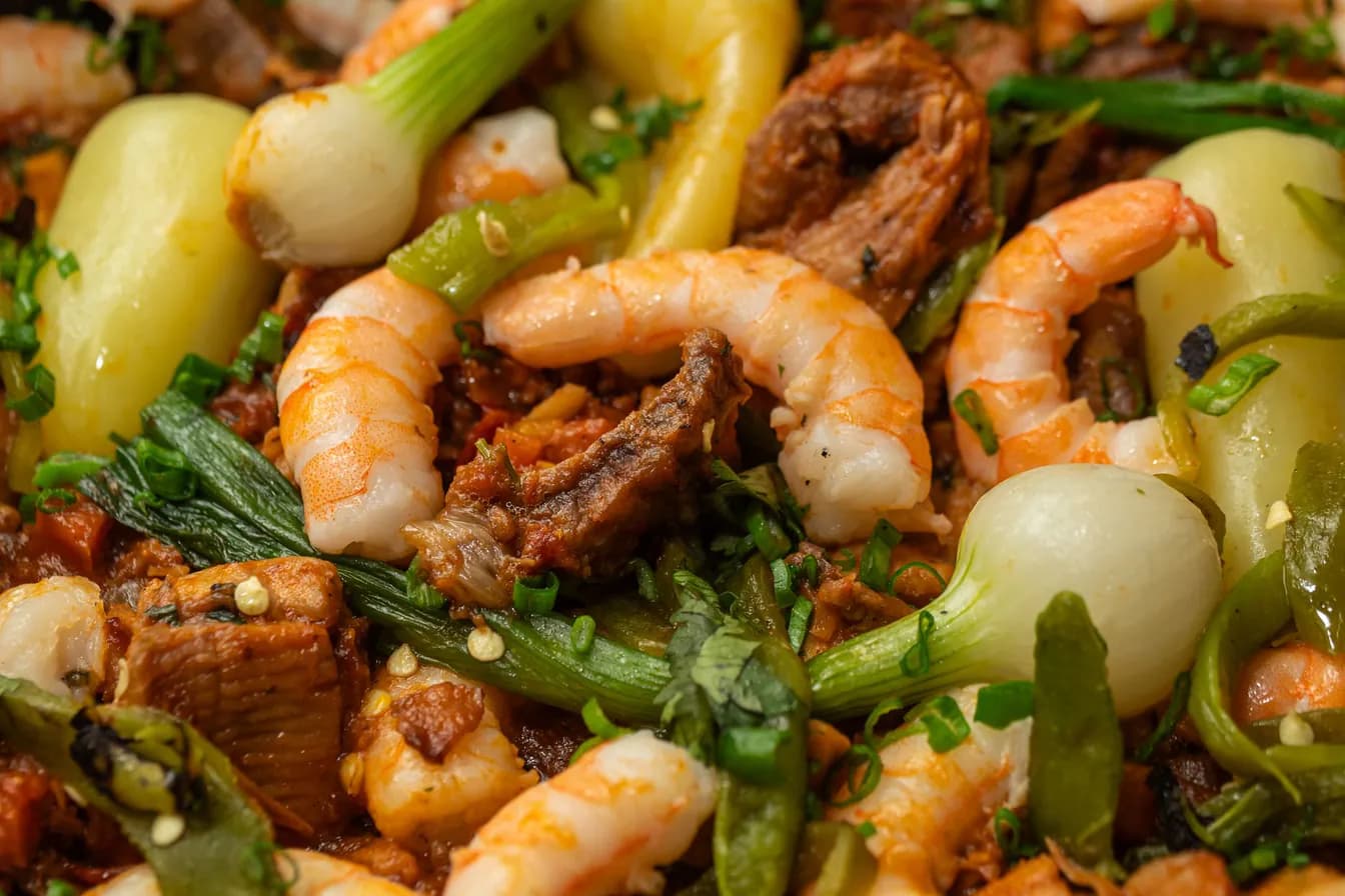 Beef Sauteed with Shrimp