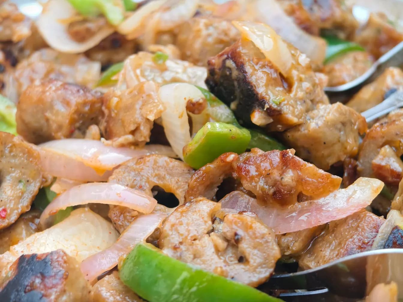 Kielbasa with Onions and Peppers