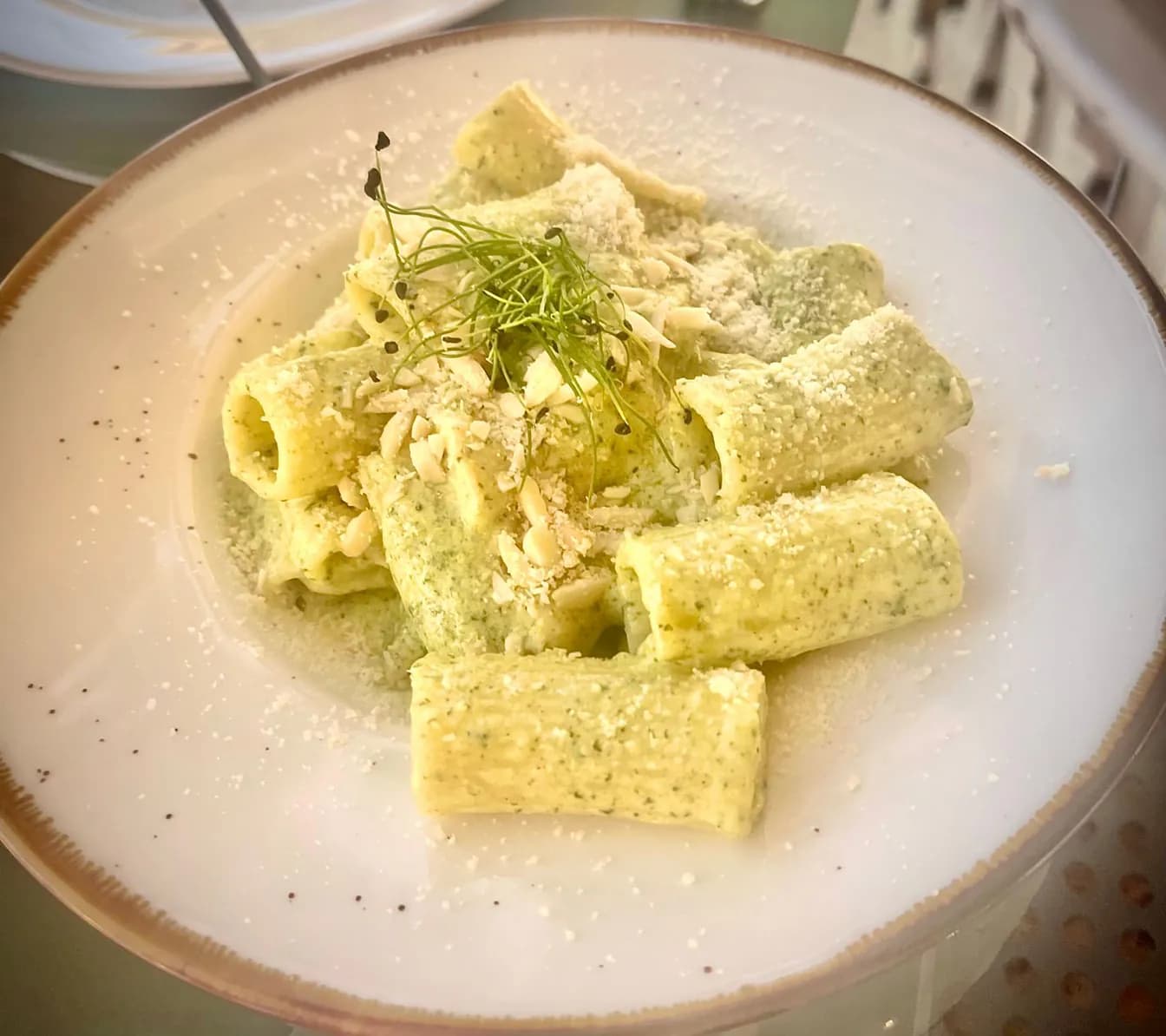 Rigatoni al Pistacchio