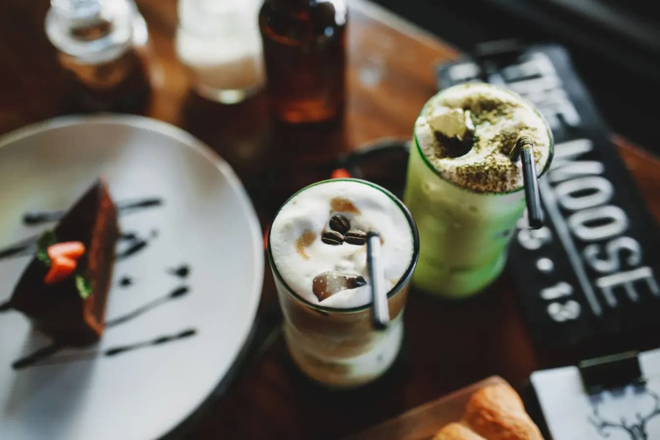 Dubai Chocolate Matcha Latte